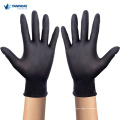 Black Distributor Disposable Nitrile Gloves For Medical Use